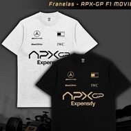 F1 Formula Car Movie 2025 APXGP Car Fan Peripheral Pattern Pure Cotton Loose Round Neck Half-Sleeved