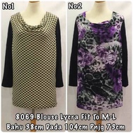 8069 blouse Lycra / baju borong murah