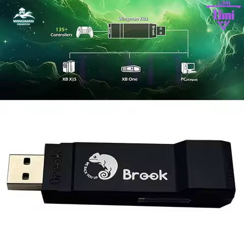 Game Converter Brook Wingman XB3 Wired Arcade Fight Stick Hitbox Controller Adapter Turbo For PS5/PS