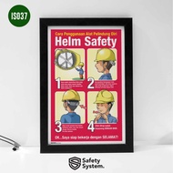 Poster K3 Safety How To Use PPE PPE - Head Protective Safety Helmet