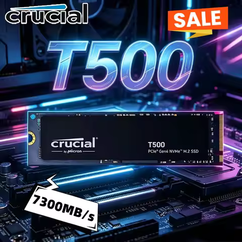 Crucial T500 M.2 2280 PCIe4 NVMe SSD,1TB 7300MB/s Gaming Storage OEM CT1000T500SSD8 For PS5 Laptop &