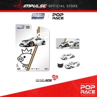 [PREORDER] PopRace 1/64 Diecast Pandem GR86 Crystal White Pearl PRE0014
