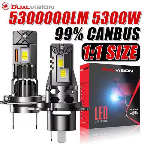 2Pcs H7 H4 H1 Led Headlight Bulb 5300W Ultra Powerful 5300000LM Super White 6500K 12V Canbus H7 Car 