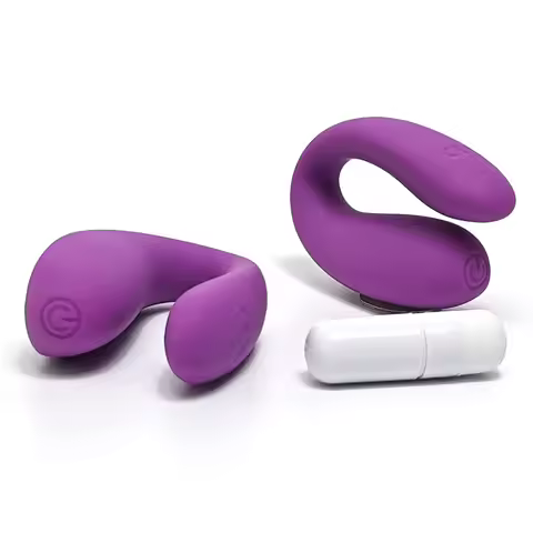U-Shape Wearable Clitoral Stimulator Powerful G-Spot Vaginal Vibrator Bullet Massager Adult Toys for