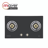 Mayer 78 cm 2 Burner Glass Gas Hob MMGH772HI