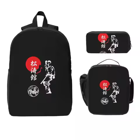 Shotokan Karate Spirit Backpack Student Boys Girls BookBag School Bag Laptop Shoulder Bags 3ps Insul