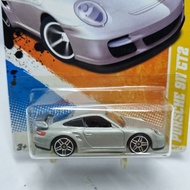 Diecast Hotwheels Car 1: PORSCHE 911 GT2 Silver