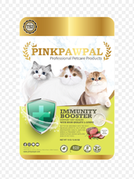 PetParadise.th Pinkpawpal Immunity Booster ผงเสริมภูมิคุ้มกันรสเนื้ออบ เพิ่มความยากอาหารแมว ป้องกันการเจ็บป่วย