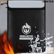 BEBETEB Fireproof Bag for Valuables Waterproof Document Pouch for Cash 2200°F