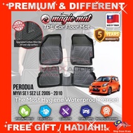 PERODUA MYVI OLD SE1 SE2 LE 2005 - 2010 MAGIC MAT 5D TPE Carpet Car Mat Alas Kaki Karpet Kereta