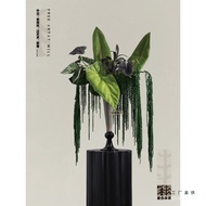 Medieval High Feet Soft Decoration Model Room Floral Decoration Texture Simulation TV Cabinet Retro 