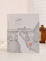 1 ชิ้น อัลบั้มรูปภาพวินเทจที่ประณีต - รองรับรูปภาพขนาด 4x6 นิ้วได้ถึง 100 รูป - กล่องทรงจุความจุขนาด