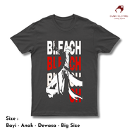 Baju Kaos Tshirt Anime Anak Dewasa Bleach Kurosaki Ichigo II Edition
