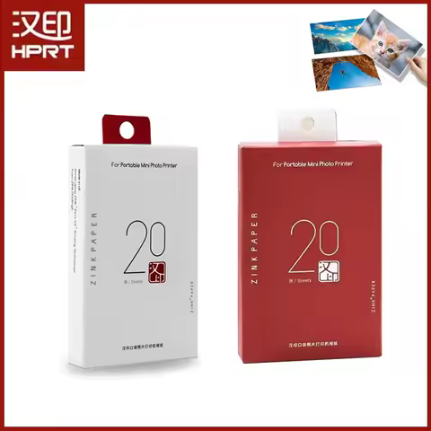 HPRT MT53 Sticky-Backed Photo 20 or 40pcs Self-Adhesive Photo 2x3Inch Color Photo Paper For MT53 Min