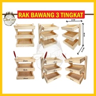 Rak Bawang Viral / Rak Bawang 3 Tingkat + FREE Sticker♥️♥️