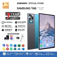 New 2024 Samsung Galaxy Tab S Tablet 12 INCH 512GB + 16GB RAM With Dual Sim Learning Tablet for Online Classroom HD Tablet Android