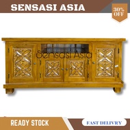 Kabinet Tv Kayu Jati /Cabinet tv kayu jati 4 Feet/5feet/6 Feet