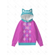 Kpop Demon Hunters Saja Boys Supporting Cat Ear Hoodie Anime Pain Clothes Baby Saja Same Style Hoodi