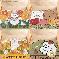 Cute Cartoon Silk Loop Entrance Door Floor Mats Entrance Door Entrance Door Mats Household Dust-rubbing Mud Door Mats