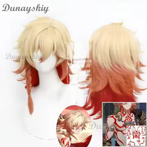 Mydei Cosplay Tattoo Sticker Wig Honkai Star Rail Mydeimos Wig Tattoo Stickers Halloween Party For W
