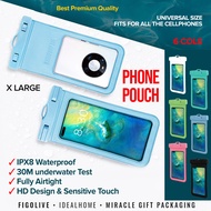 Waterproof Phone Pouch Case with detachable lanyard | Handphone Pouch
