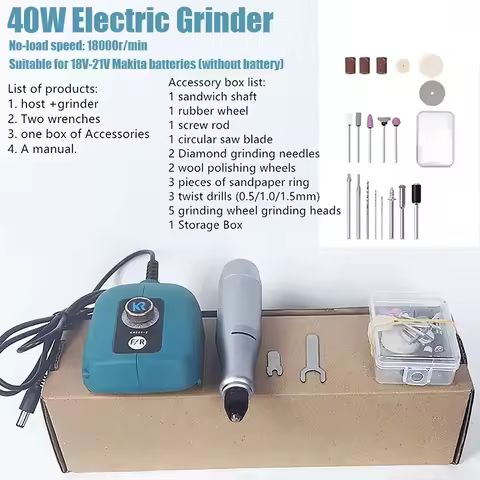 40W Mini Electric Grinder No-load speed up to 18000r/min Home DIY Lithium Electric Grinder For 18V-2