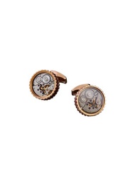 TATEOSSIAN ROUND SKELETON GEAR CUFFLINKS