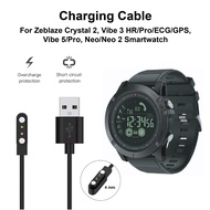 USB Charger For For Zeblaze Crystal 2, Vibe 3 HR/Pro/ECG/GPS, Vibe 5/Pro, Neo/Neo 2 Smartwatch / Pengecas Jam / Cable