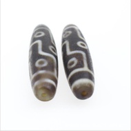 Tibetan Dzi Beads Genuine Horseshoe Pattern Nine Eyes Dzi Beads Dzi Beads Pendant Rough Stone Bracel