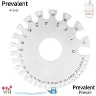 PREVALENT Round Wire Gauge, Stainless Steel Round Dual Sided Design Thickness Gauge, Metric and Impe
