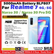 ORIGINAL NGS Brand 5000mAh Battery BLP807 Use For Realme 7 4G / Realme 7 5G / Realme Narzo 30 / Real