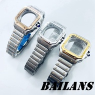 NH35 38mm Square Watch Case 316L Stainless steel Watch Accessories Santos Modification Parts for NH3