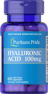 Puritan's Pride - 透明質酸 100 毫克 60粒 [此日期前最佳:2026年6月底]