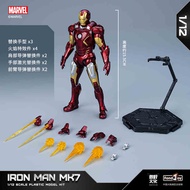 new New Original Fondjoy Iron Man MK42 Model Kit 1/7 Marvel Ironman MK43 Assembly With Light Infinit