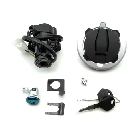 Motorcycle Ignition Switch Fuel Gas Cap Cover Seat Locks Key Set Fit For Kawasaki Z800 Z900 Z900RS N