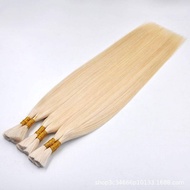 613# Blond Color 50g Hair Bulk Brazilian Straight Hair Extension 100% Human Hair 14-30 Inch Remy Hai