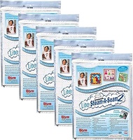 Bulk Buy: Warm Company 2 Set of 5 Lite Steam A Seam 2 Double Stick Fusible Web 9in. x 12in. Sheets 5