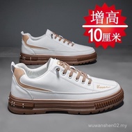 Spring Men's Shoes Inner Heightening 10cm8cm6cm Casual Leather Shoes Sports Sneakers Invisible Heigh