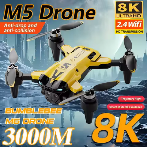 M5 Drone Professional 8K With Wide Angle Three Camera Obstacle Avoidance GPS 5G Optical Flow Positio