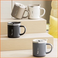 HS 304 Stainless Steel Coffee Mug with Lid Handle Minimalist Nice Day Printed Insulated Water Cup HS