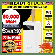 【ORIGINAL】 REMAX Powerbank 80000 mAh Fast Charging REMAX RPP-266 (80k) / REMAX RPP-566 80K mAh