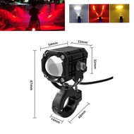 60W Tricolor Mini Driving Light Motorcycle Spot Light Auxiliary LED Light Projector Light Motorcycle