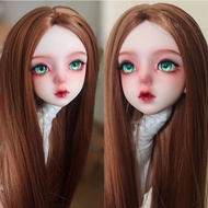 1/3 BJD With Eyeballs Hand-Painted Makeup Doll Element Bald Head Without Wig DIY Accessory For Ball