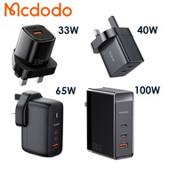 Mcdodo Charger 33W 40W 65W 100W Fast Charging Charger Fast Charger Adapter Phone Charger Kepala Fon 