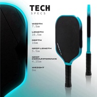 (REJY) Perseus 3S 16mm GEN 3 Propulsion Core T700 Carbon Fiber Pickleball Paddle