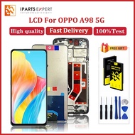IPARTSEXPERT 6.72" LCD For Oppo A98 5G LCD CPH2529 Display Touch Screen Digitizer Assembly For Samsu