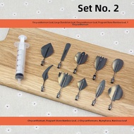 3D Stereo Jelly Flower Tool Set Artistic Sugarcraft Nozzles Stainless Steel 304 One Tube Ten Needle 