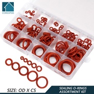 150PCS PCP Paintball VMQ High Pressure Sealing Silicone O-rings Red OD 6mm-30mm CS 1.5mm 1.9mm 2.4mm