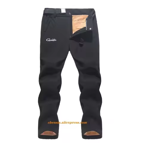 Gamakatsu Winter Pants Men Outdoor High Quality Windproof Waterproof Warm Snow Trousers Outdoor Fish