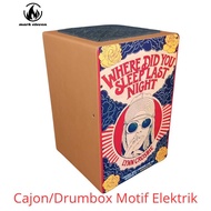 Electric acoustic Cajon motif